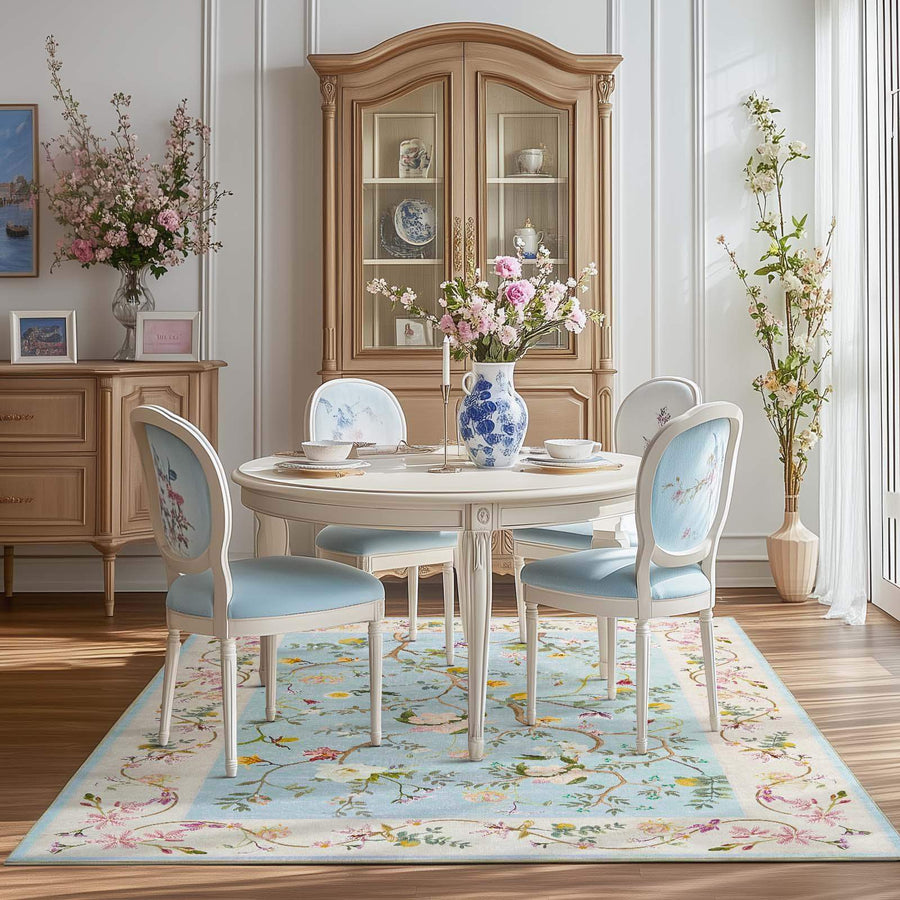 Floral Vine Rug - Jinchan Home