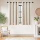 
                    
                      Linen-Blend Solid Grommet Curtains - Jinchan Home
                    
                  