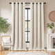 
                    
                      Linen-Blend Solid Grommet Curtains - Jinchan Home
                    
                  