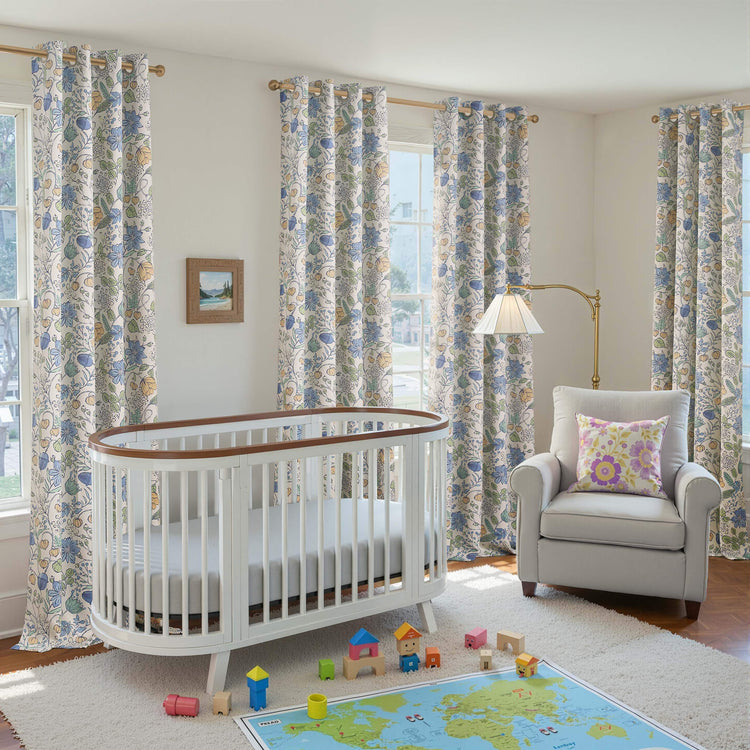 Botanical Sketch Floral Curtains - Jinchan Home