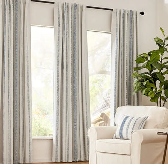 
                    
                      Boho Geometric Jacquard Curtains - Jinchan Home
                    
                  