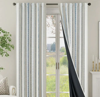 
                    
                      Boho Geometric Jacquard Curtains - Jinchan Home
                    
                  