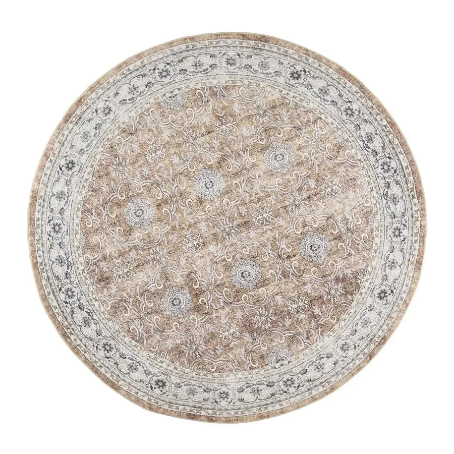 All Over Floral Pattern Vintage Persian Medallion Rug - Jinchan Home