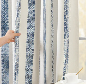 
                    
                      Boho Geometric Jacquard Curtains - Jinchan Home
                    
                  