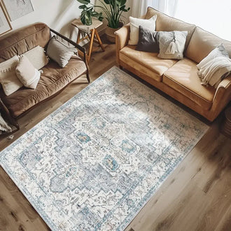 
                    
                      Vintage Persian-Style Distressed Area Rug - Jinchan Home
                    
                  