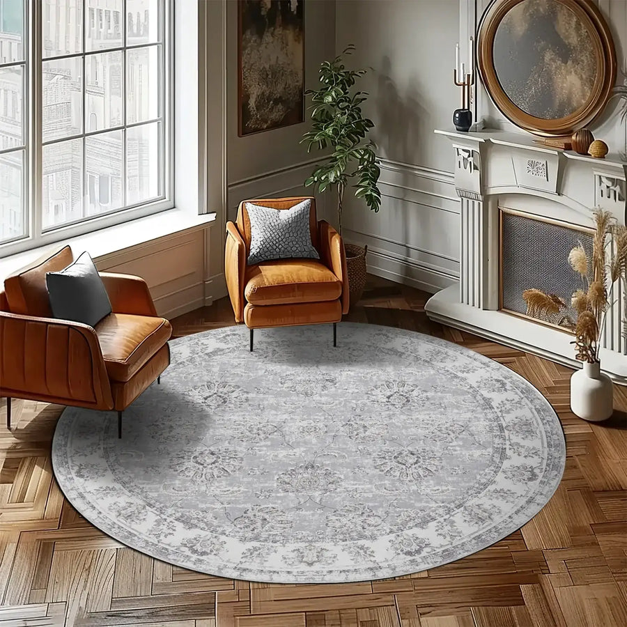 Vintage Medallion Floral Rug - Jinchan Home