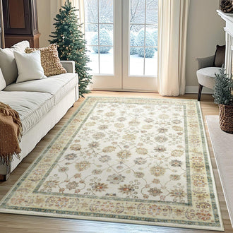 
                    
                      Vintage Floral Medallion Area Rug - Jinchan Home
                    
                  
