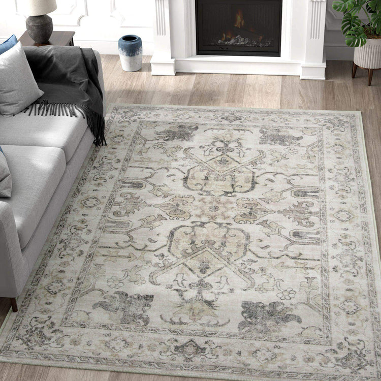Vintage Serapi Medallion Rug - Jinchan Home