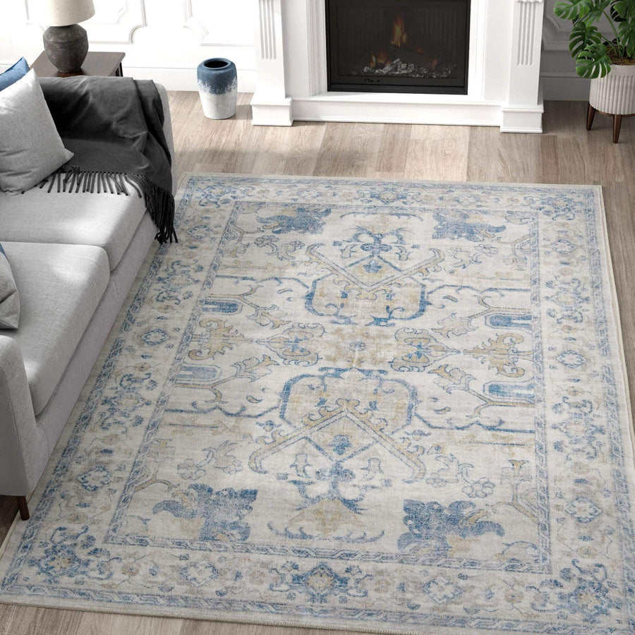Vintage Serapi Medallion Rug - Jinchan Home