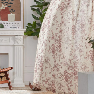 
                    
                      Peony Print Linen Blend 3-in-1 Curtains - Jinchan Home
                    
                  