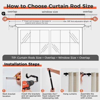 
                    
                      Modern Twist Finial Curtain Rod - Jinchan Home
                    
                  
