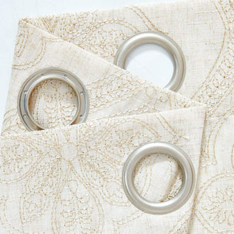 
                    
                      Embroidered Paisley Grommet Curtains - Jinchan Home
                    
                  