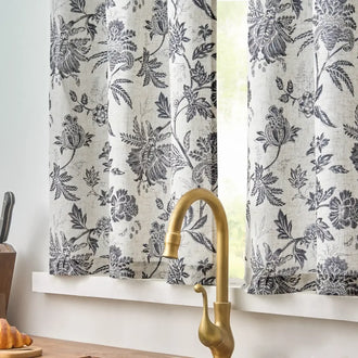 
                    
                      Vintage Botanical Floral Print Kitchen Curtains - Jinchan Home
                    
                  