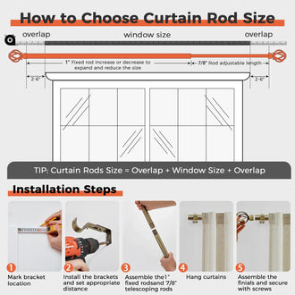 
                    
                      Crown Finial Curtain Rod - Jinchan Home
                    
                  