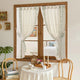 
                    
                      Floral Embroidered Linen Blend Kitchen Curtains - Jinchan Home
                    
                  