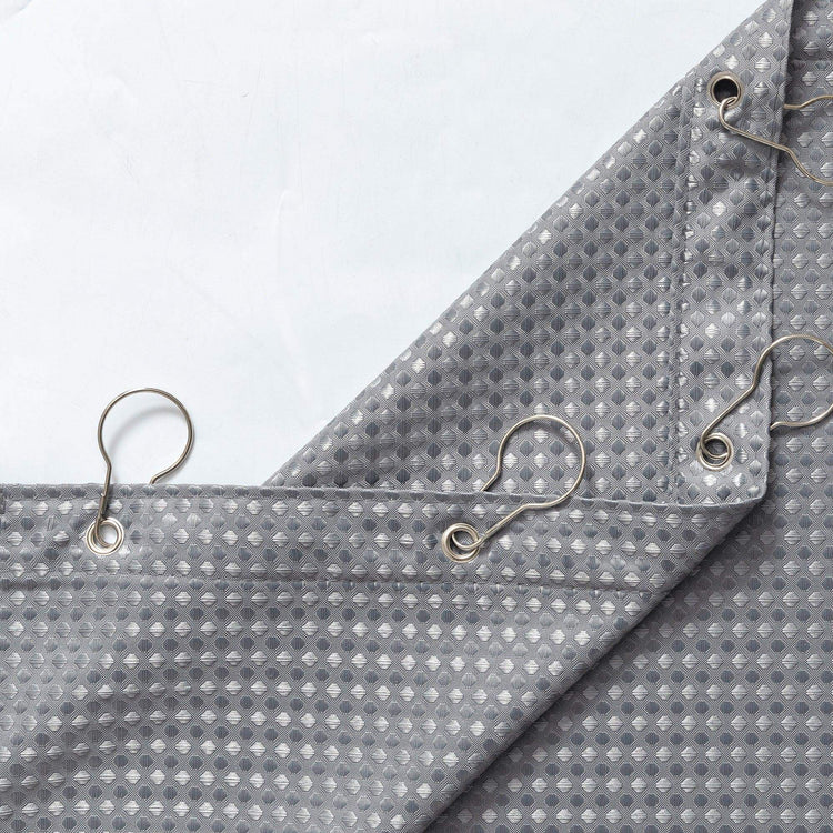 Waffle Weave Grommet Top Shower Curtain - Jinchan Home
