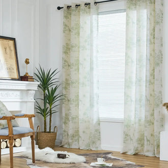 
                    
                      Jungle Safari Vintage Toile Print Grommet Curtains - Jinchan Home
                    
                  