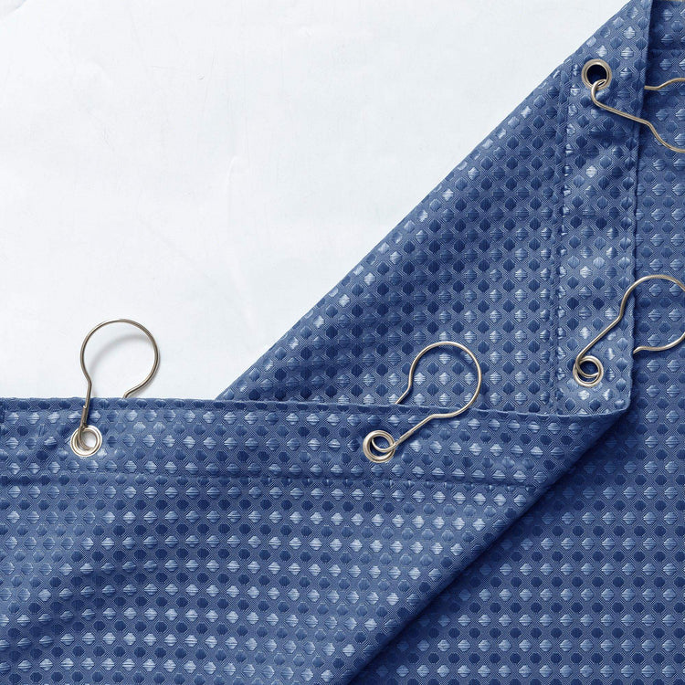 Waffle Weave Grommet Top Shower Curtain - Jinchan Home