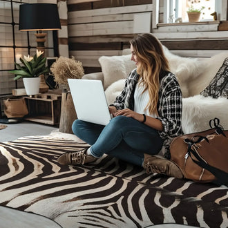 
                    
                      Jungle Zebra Rug - Jinchan Home
                    
                  