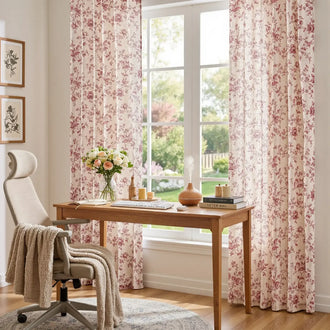 
                    
                      Amelie Floral Linen Blend Curtains - Jinchan Home
                    
                  