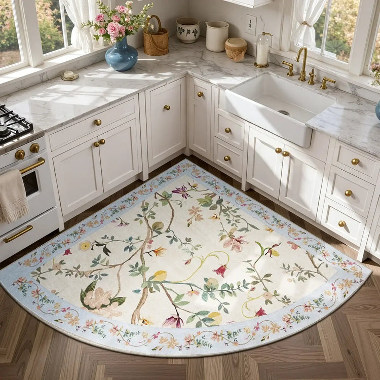 Floral Vine Rug - Jinchan Home