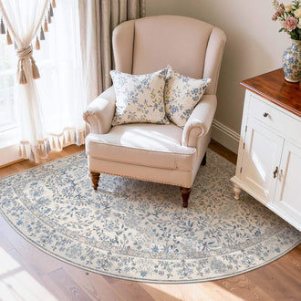 Vintage Foliage Floral Area Rug - Jinchan Home