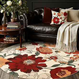 
                    
                      Vintage Floral Area Rug - Jinchan Home
                    
                  