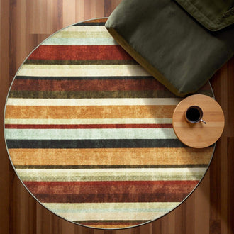 
                    
                      Vintage Warm-Tone Striped Indoor Rug Doormat - Jinchan Home
                    
                  