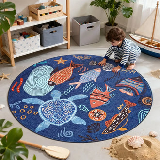 
                    
                      Underwater Folk Art Kids Rug - Jinchan Home
                    
                  