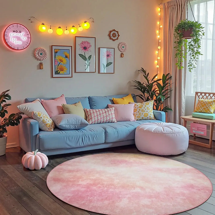 Dreamy Pastel Watercolor Rug - Jinchan Home