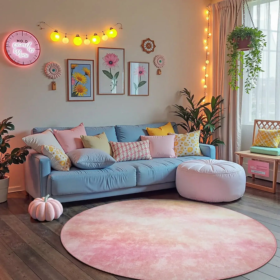 Dreamy Pastel Watercolor Rug - Jinchan Home