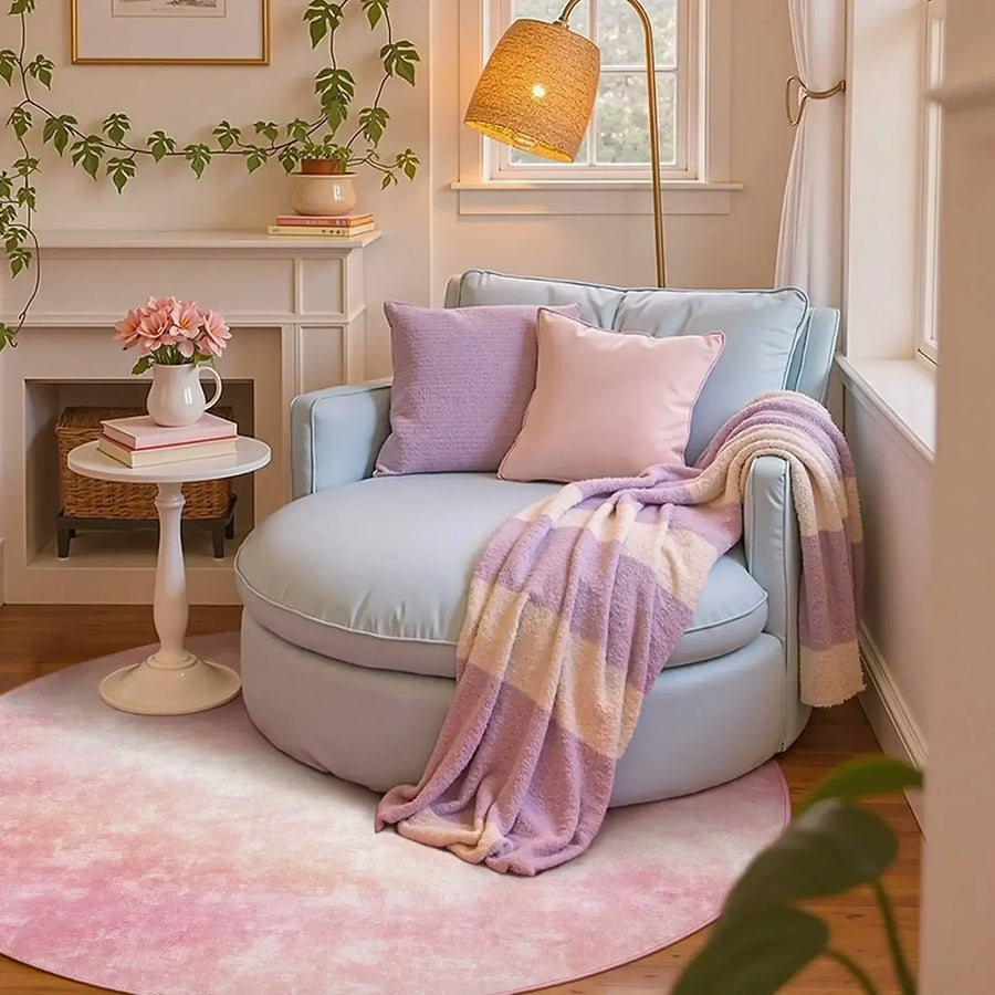 Dreamy Pastel Watercolor Rug - Jinchan Home