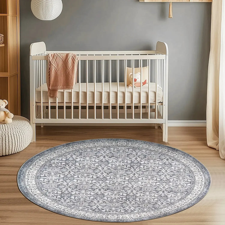 All Over Floral Pattern Vintage Persian Medallion Rug - Jinchan Home