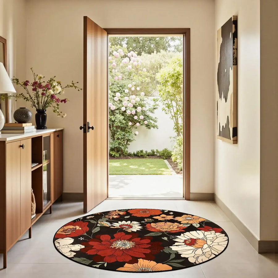 Vintage Floral Area Rug - Jinchan Home