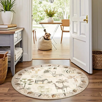 
                    
                      Vintage Safari Jungle Animal Area Rug - Jinchan Home
                    
                  