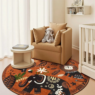 
                    
                      Boho Aesthetic Tropical Animal Doodle Rug - Jinchan Home
                    
                  