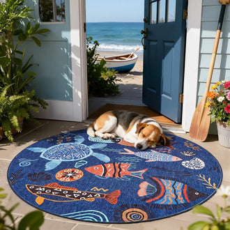 
                    
                      Underwater Folk Art Kids Rug - Jinchan Home
                    
                  