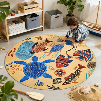 
                    
                      Underwater Folk Art Kids Rug - Jinchan Home
                    
                  