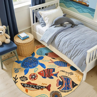
                    
                      Underwater Folk Art Kids Rug - Jinchan Home
                    
                  