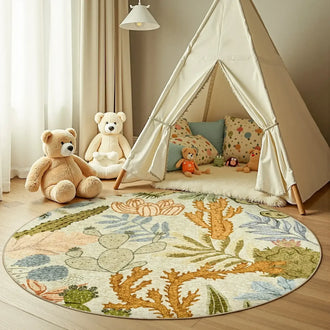
                    
                      Boho Cactus Garden Rug - Jinchan Home
                    
                  