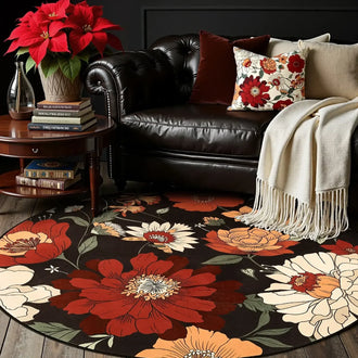 Vintage Floral Area Rug - Jinchan Home