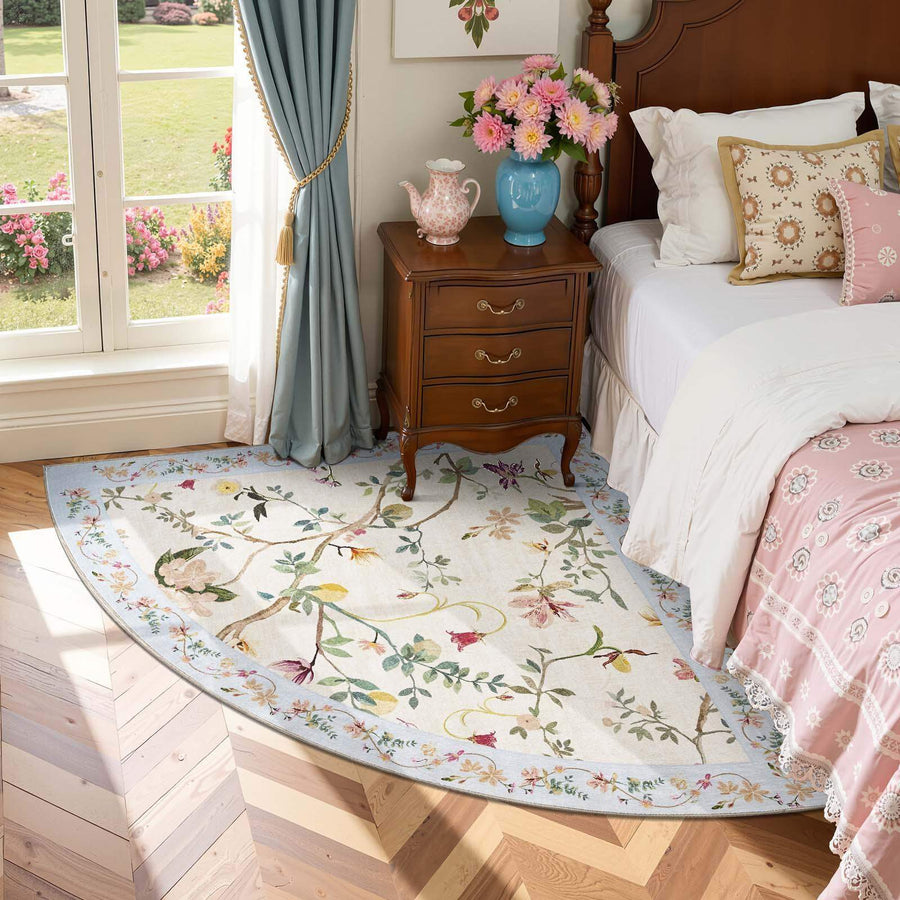 Floral Vine Rug - Jinchan Home