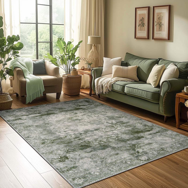Faded Persian Medallion Area Rug - Jinchan Home