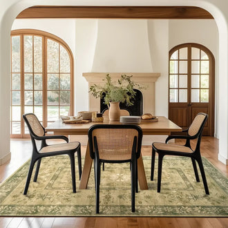 
                    
                      Vintage Floral Border Area Rug - Jinchan Home
                    
                  