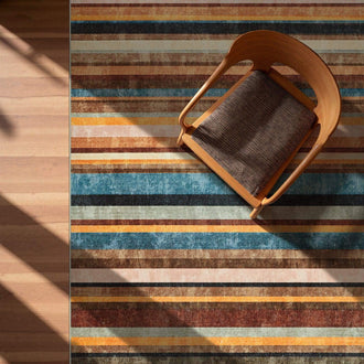 
                    
                      Vintage Warm-Tone Striped Indoor Rug Doormat - Jinchan Home
                    
                  