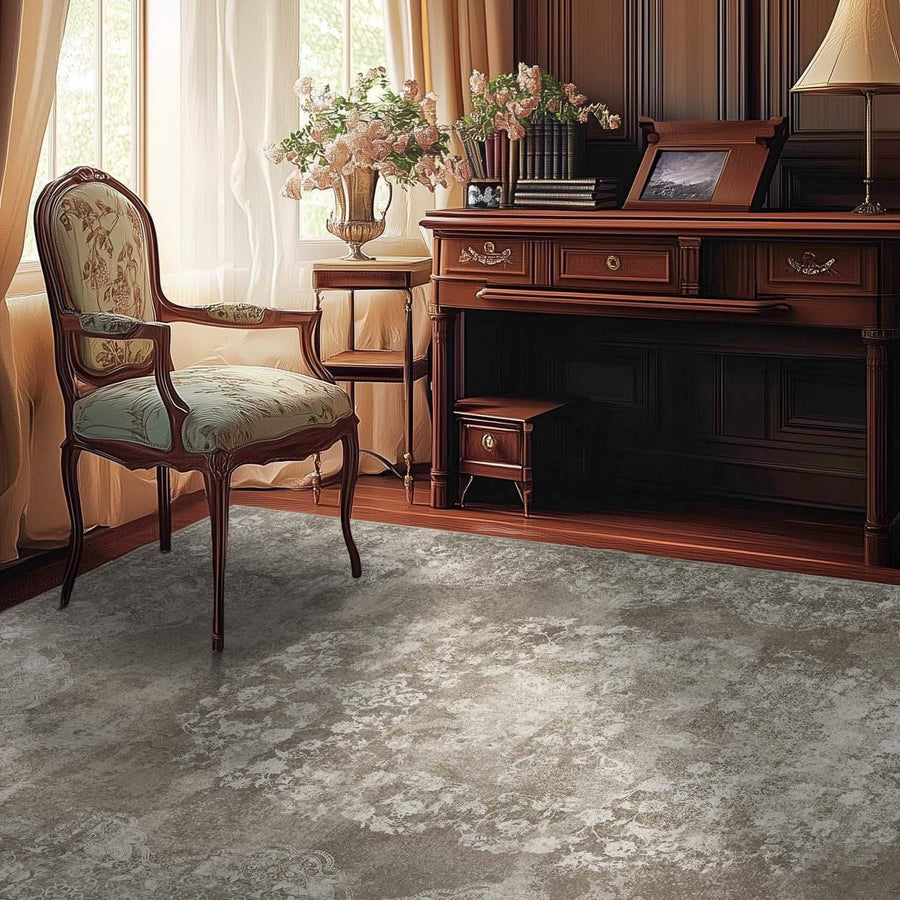 Faded Persian Medallion Area Rug - Jinchan Home