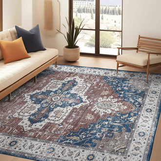 
                    
                      Vintage Persian-Style Distressed Area Rug - Jinchan Home
                    
                  