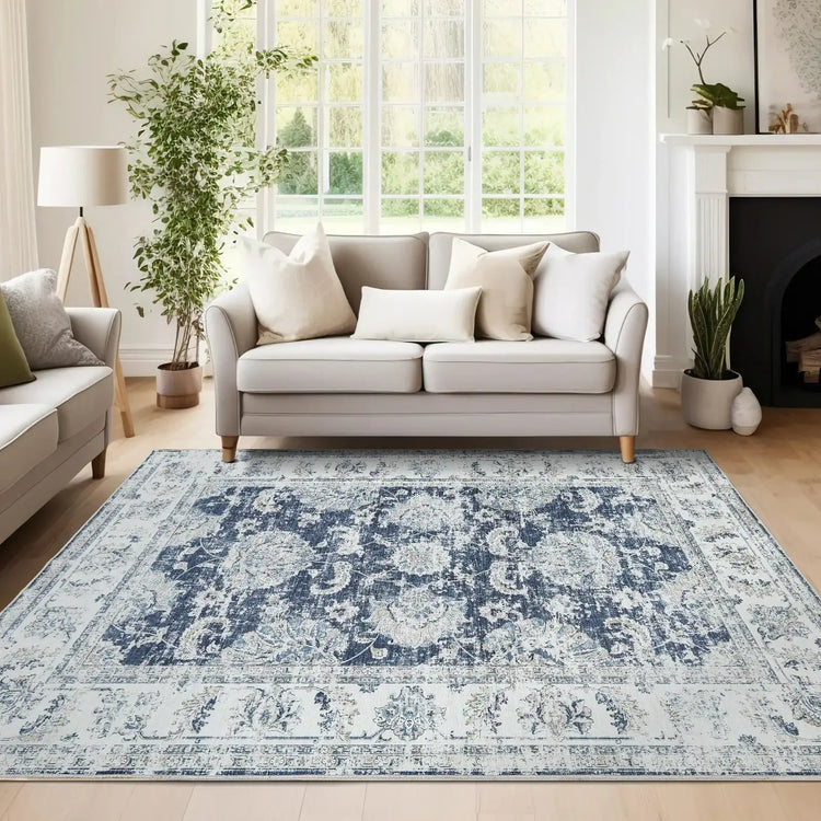 Vintage Medallion Floral Rug - Jinchan Home