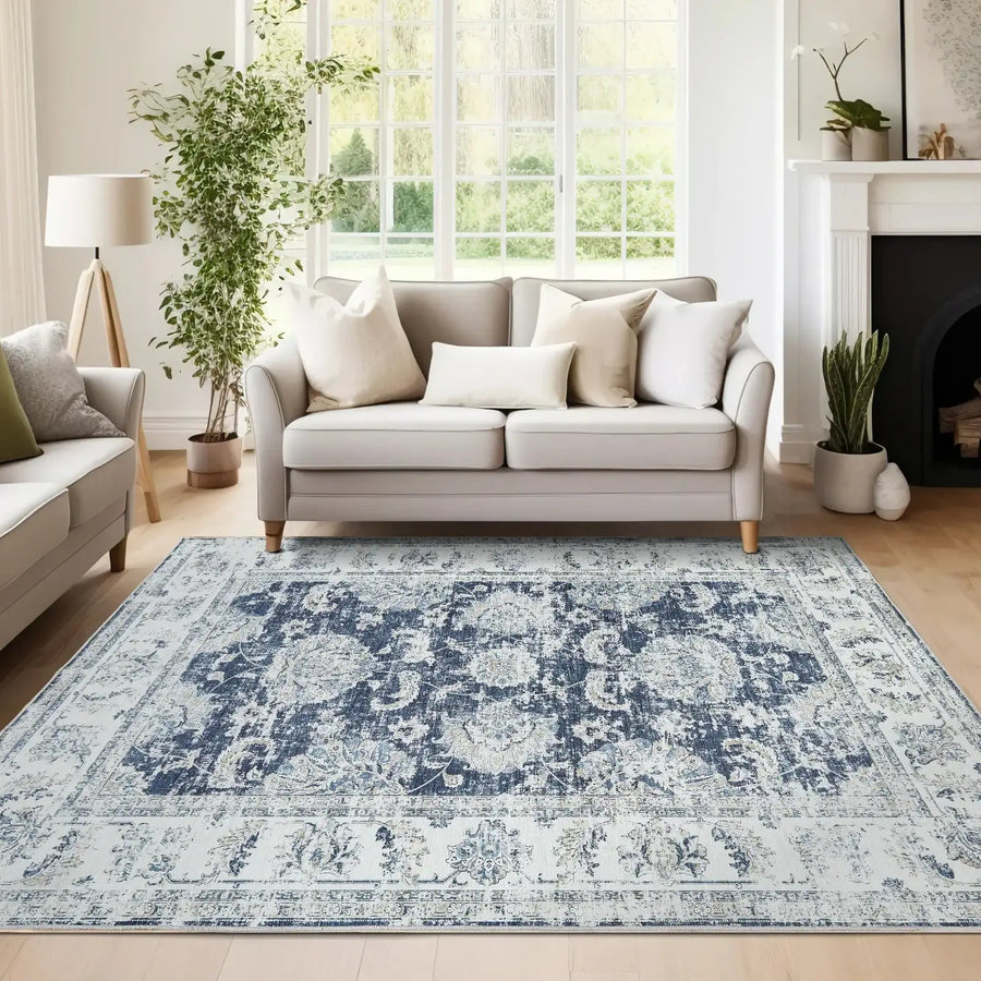 Vintage Medallion Floral Rug - Jinchan Home