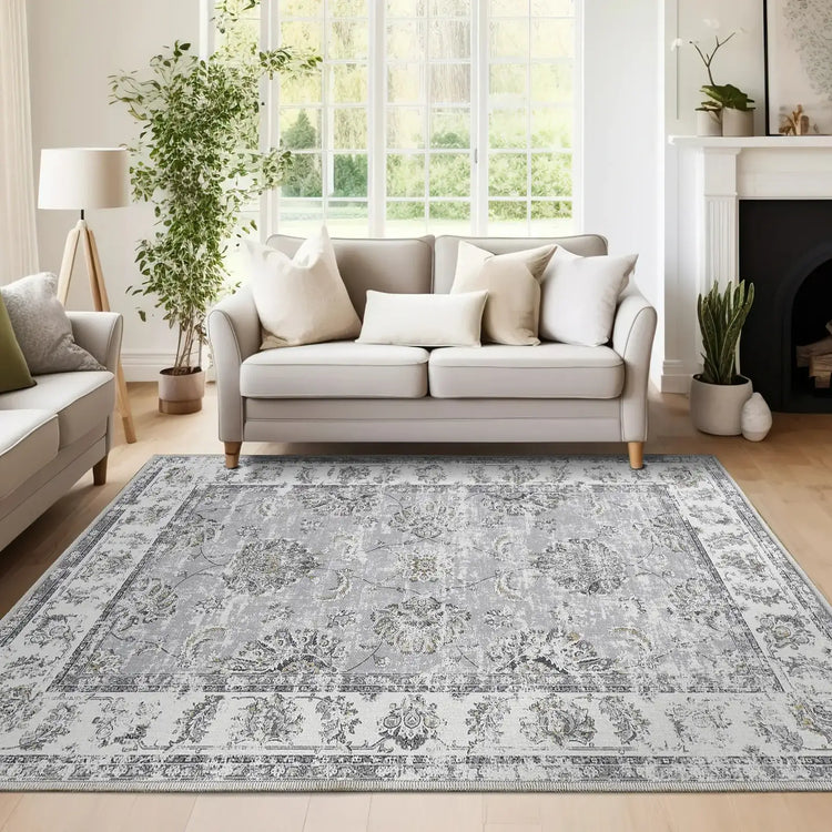 Vintage Medallion Floral Rug - Jinchan Home